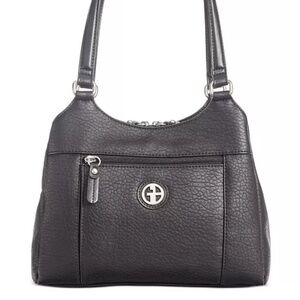 Gianni Bernini Faux Pebble Leather Handbag